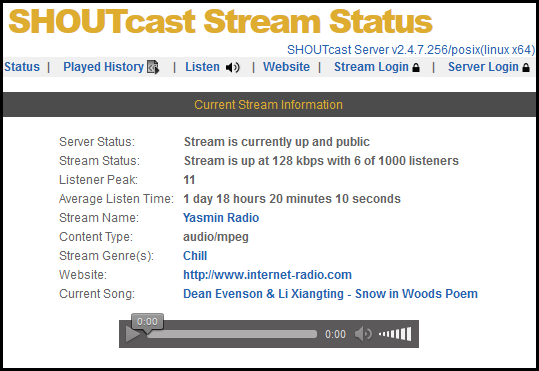 Shoutcast v2 Server